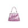 Vivienne Westwood Granny Frame Saturn Logo Detachable Chain Strap Calfskin Shoulder Tote Wallet Women wallet Pink 52020003UL004HG401
