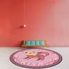 Bubble Kiss American Style Girl Room Round Carpet Pink Wild Cat Head Pattern Bedroom Rug Home Balcony Sofa Decor Floor Carpet