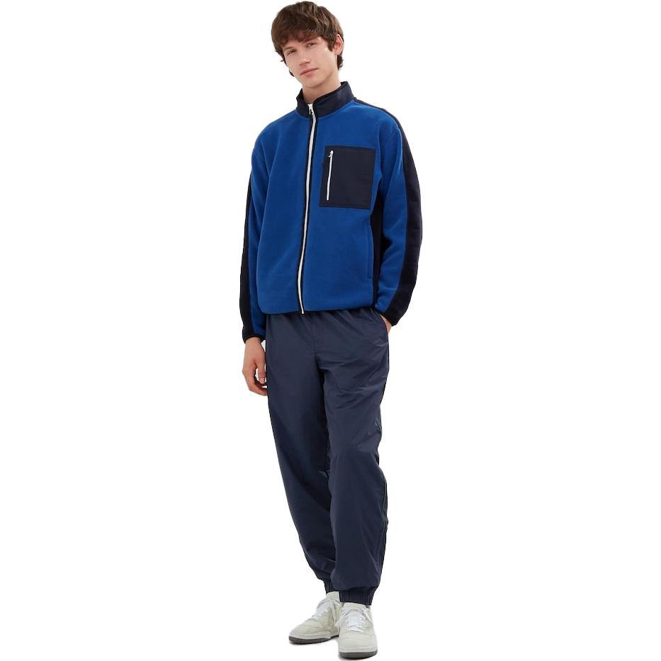 Uniqlo X JW Anderson X Federer Collaboration Series RFPJ Solid Color Elastic Cuff Casual Pants Men Bottoms Navy 466465-69