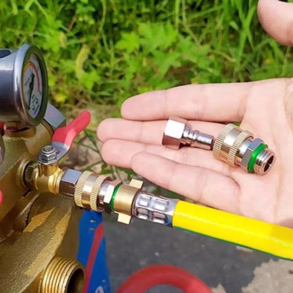 Quick Connector Made from Copper for Agricultural Dosing Plunger Pumps Compatible with High Pressure Hose Systems