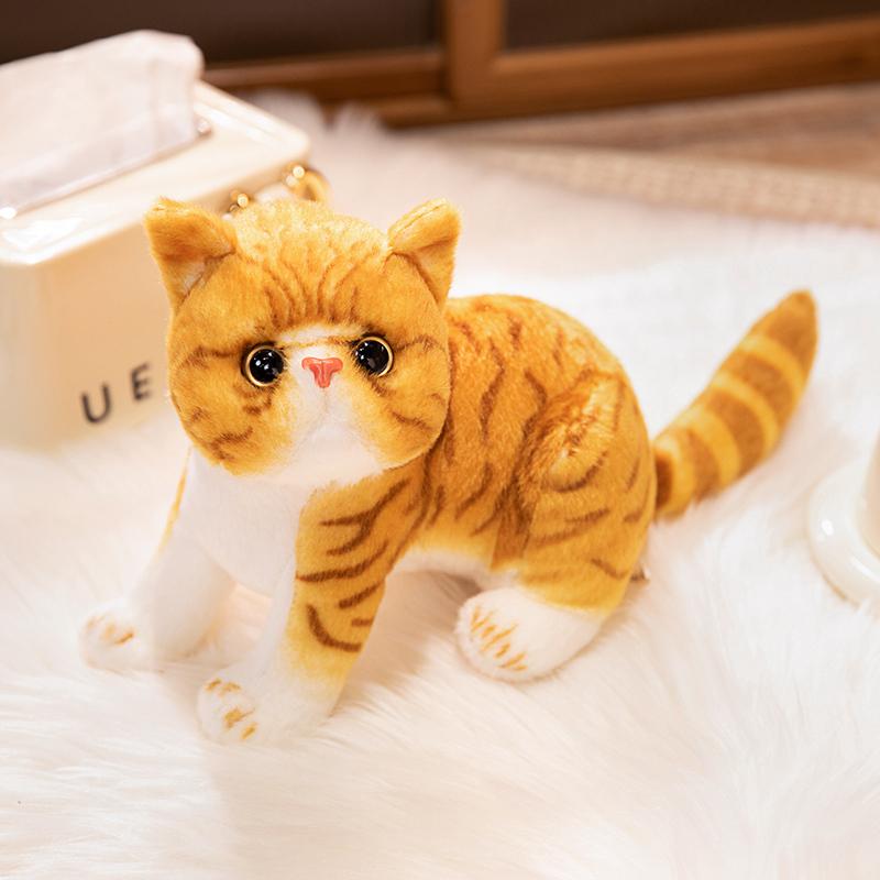 Lifelike Garfield Cats Plush Toys 4 Styles Simulation Stuffed Cute Soft Kitty Doll Pet Kitten Pillow Decoration Birthday Gift