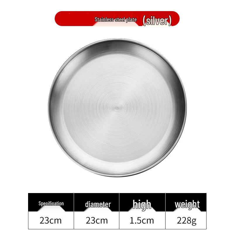 

Stainless Steel Commercial Round Serving Plates