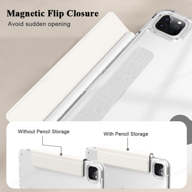 For iPad A16 11th 10 10th 9 9th Generation Pro 11 12.9 13 inch Case,For iPad Air 11 4th 5th 10.9 inch Magnetic Detachable Cover