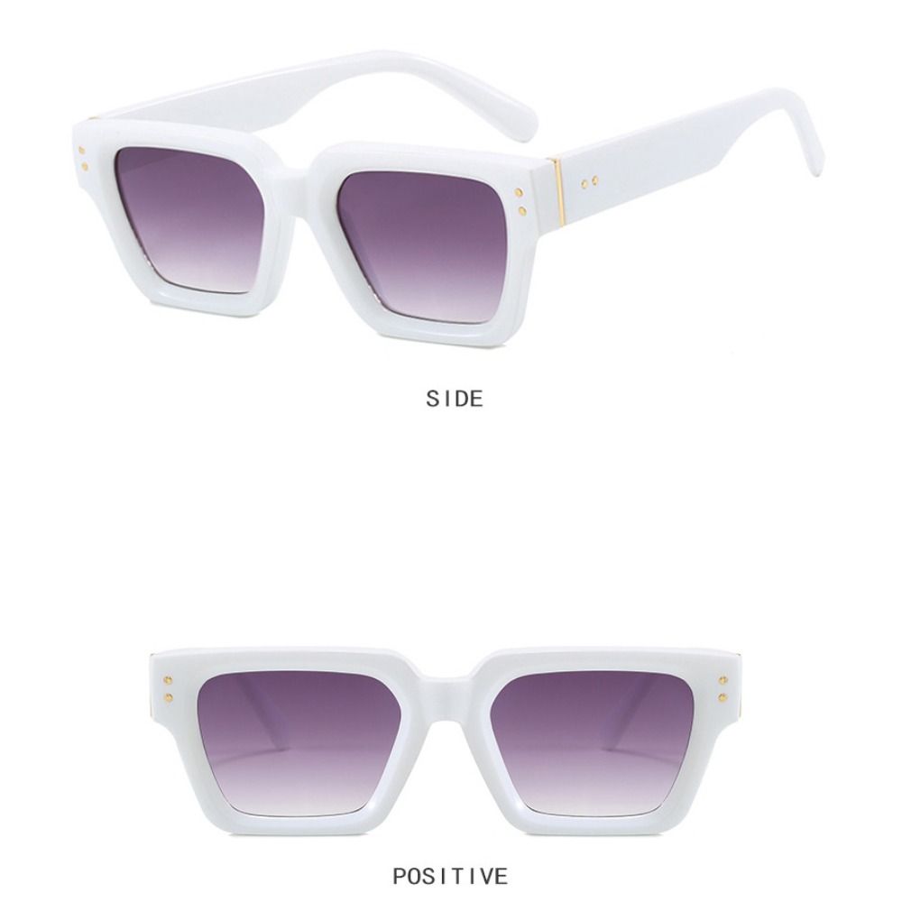 UV400 Multicolor Lenses Eyewear Rice Nail UV400 Sun Glasses Square Frame Sunglasses Cycling