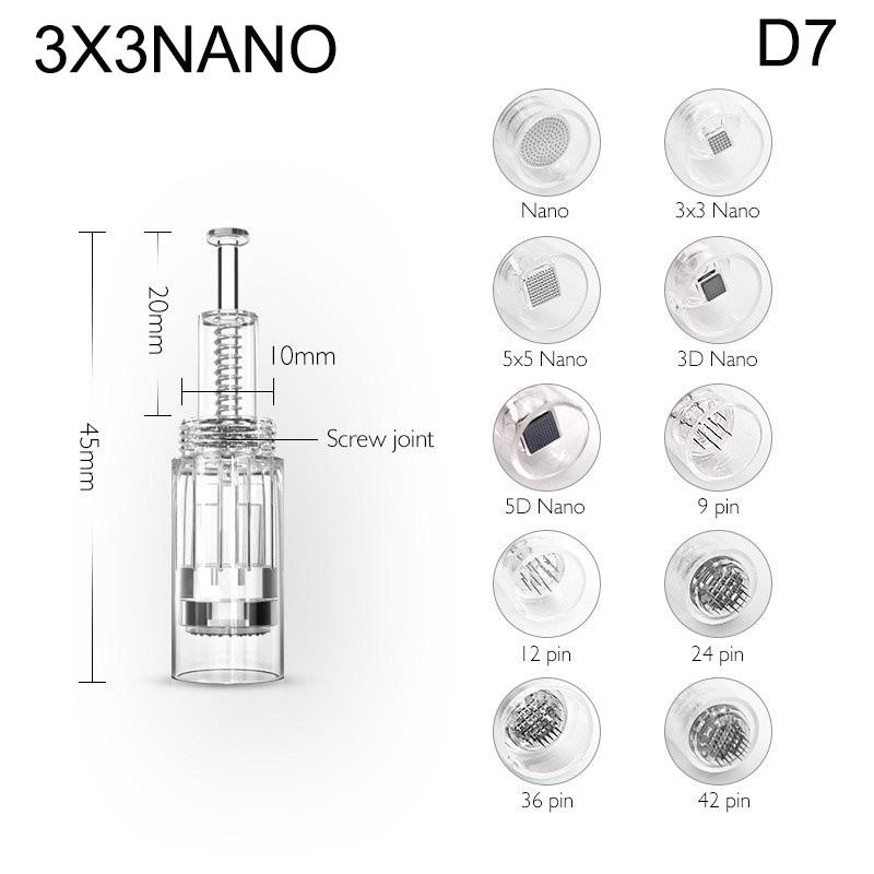 Nano 9 12 24 36 42 Pin Dr Pen N2 M5 M7 E30 Derma Pen Needle Cartridges Microneedling Machine Bayonet Replace Stamp
