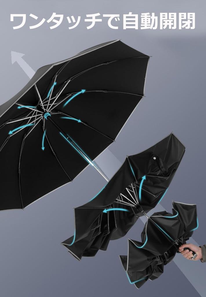 Lightweight and durable folding umbrella for both sun and Features automatic opening and UV protection and a reversible Large suitable for both men