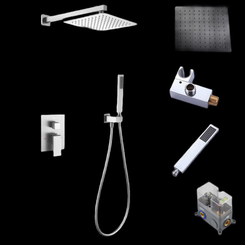 Huinizu Embedded Dual-Function Square Shower Set