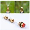 Heavy Duty Twist Hose Nozzle Adjustable 1/2 Jet Sweeper Nozzle for Car Wash Watering Gardens High Pressure Brass Nozzle