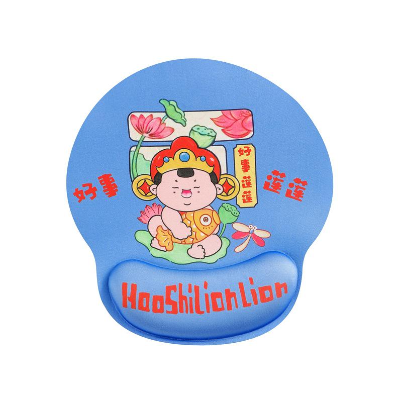 Pacha Dog Rubber Wrist Support Mouse Pad & Cute Keyboard Hand Rest Desk Pad - Ins Style