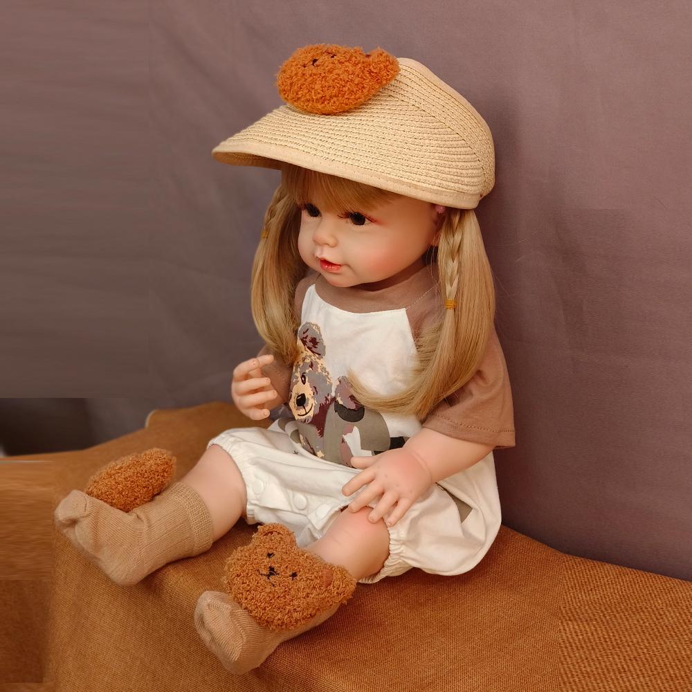 55 см кукла реборн для маленьких девочек — фото 5