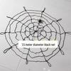 Haunted House Halloween Spider Web and Silk Decorations with Spiders