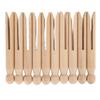 10Pcs Wooden Yarn Ball Winder Large Hollow Slot Strong Smoothing Wood Yarn Storage Stick for Winding Storing