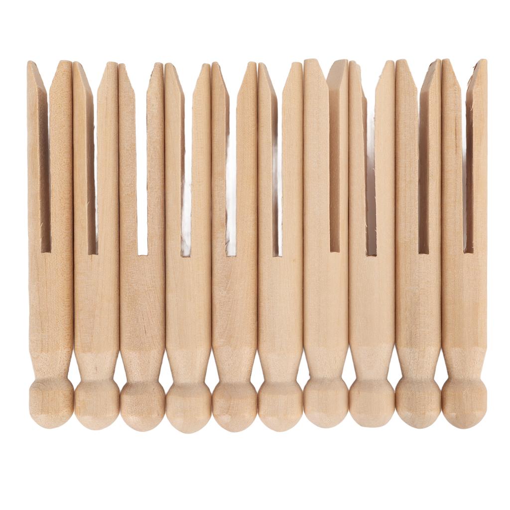 10Pcs Wooden Yarn Ball Winder Large Hollow Slot Strong Smoothing Wood Yarn Storage Stick for Winding Storing