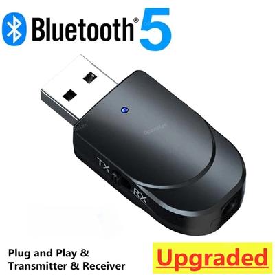Bluetooth 5.0 Receiver Transmitter 2 In 1 3.5mm Jack RCA AUX USB Stereo Audio Wireless Adapter For Car Speaker TV PC Headphones
