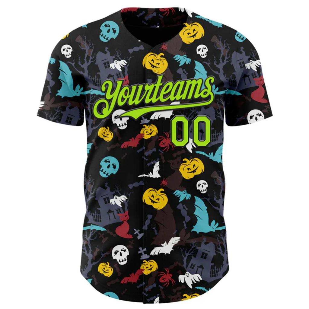 Custom Baseball for Halloween, Unisex Sports Top for Men and Women