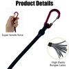 Spanngurt mit Karabinerhaken Bungee Cord Gummispanner Expander Bindegurt Gepäckgurt mit Karabinerhaken