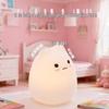 Panda Night Light: Soft Silicone Flower Lamp for Eye Protection - Perfect for Bedroom, Desk, or as a Children's Toy Gift.