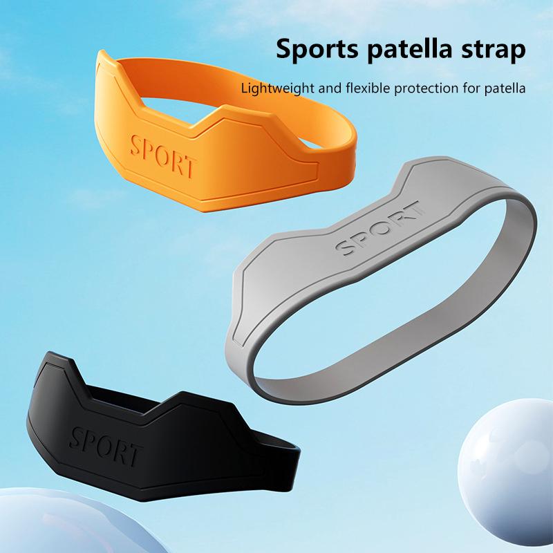 1Pcs Silicone Patella Tendon Knee Straps Knee Support Fixed Protection Patella Knee Strap Highly Elastic Flexible