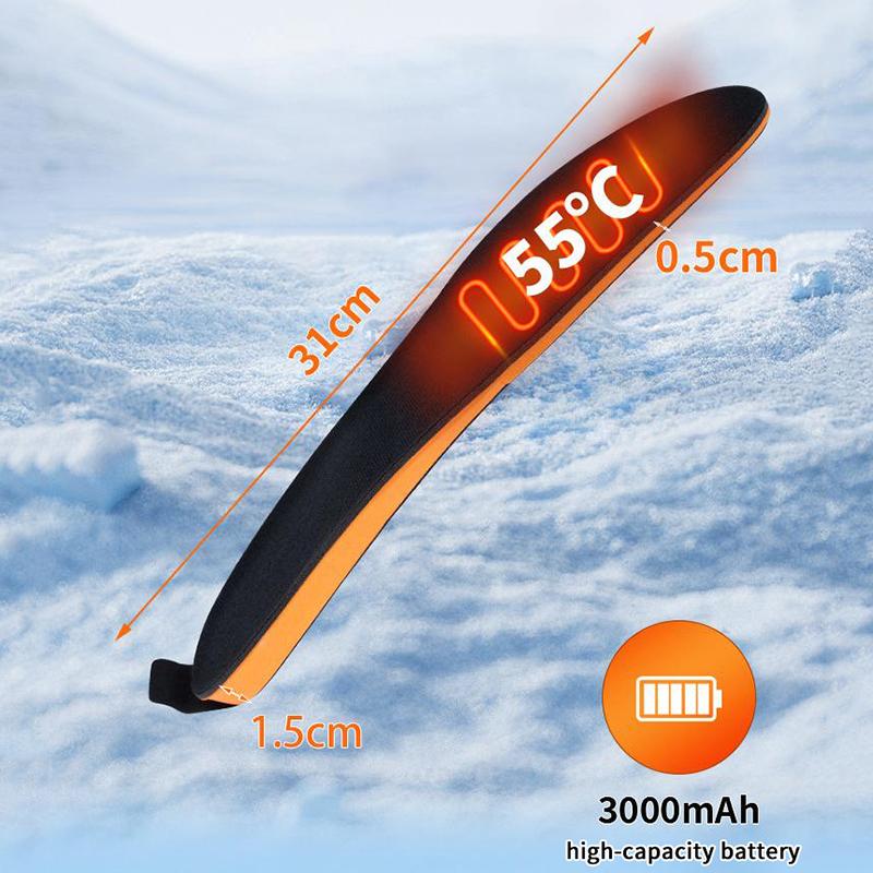 Inteligentne podgrzewane wkładki do butów z szybkim ładowaniem USB, wodoodporne podgrzewacze 3-stopniowe do narciarstwa, wędrówek i sportów zimowych