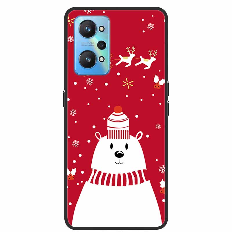 Christmas Cover For Realme GT Neo 2 2T 3 3T Cases Lovely Soft TPU Silicone Covers for Realme C21Y C25Y Q5 Pro Neo2 Neo3 Neo2T