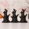 Safety Glowing Ghost Face Candle LED Ghost Tree Stumps Candle  Atmosphere Decoration