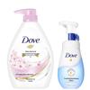Dove Cherry Blossom Sweet Scent Nourishing Bath Milk & Cleansing Foam Set
