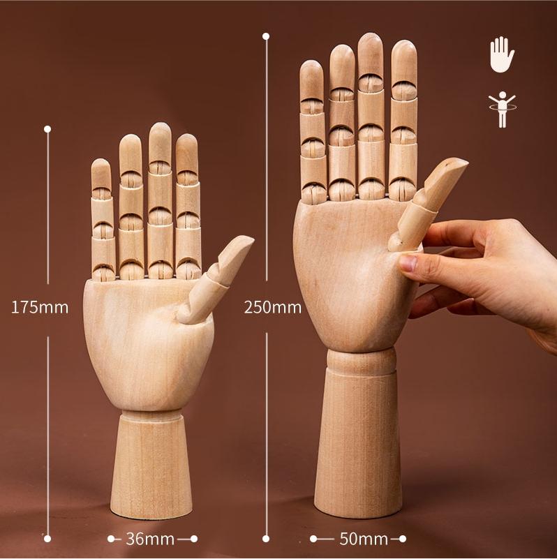 5.5/8/12/16inch Wooden Hand Body Draw Action Toys Figures Drawing Sketch Mannequin Movable Home Decor Artist Models Jointed Doll