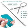Bendable Spring Drawstring Threader, Flexible Metal Elastic Band Rope Threading Tool, for Sweatpants Hoodies, Sewing Accessories