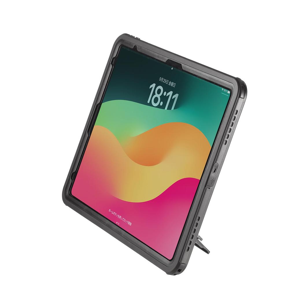 SANWA SUPPLY IPad Air PDA-IPAD2116 13 inç için Darbeye Dayanıklı ve Su Geçirmez Kılıf (M3/2025, M2/2024)