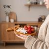 Decorative Nut And Fruit Tray Christmas Tree Elk Serving Tray, Durable Wood Partitioned Design Food Server Platter, Dinnerware for Charcuterie Snacks
