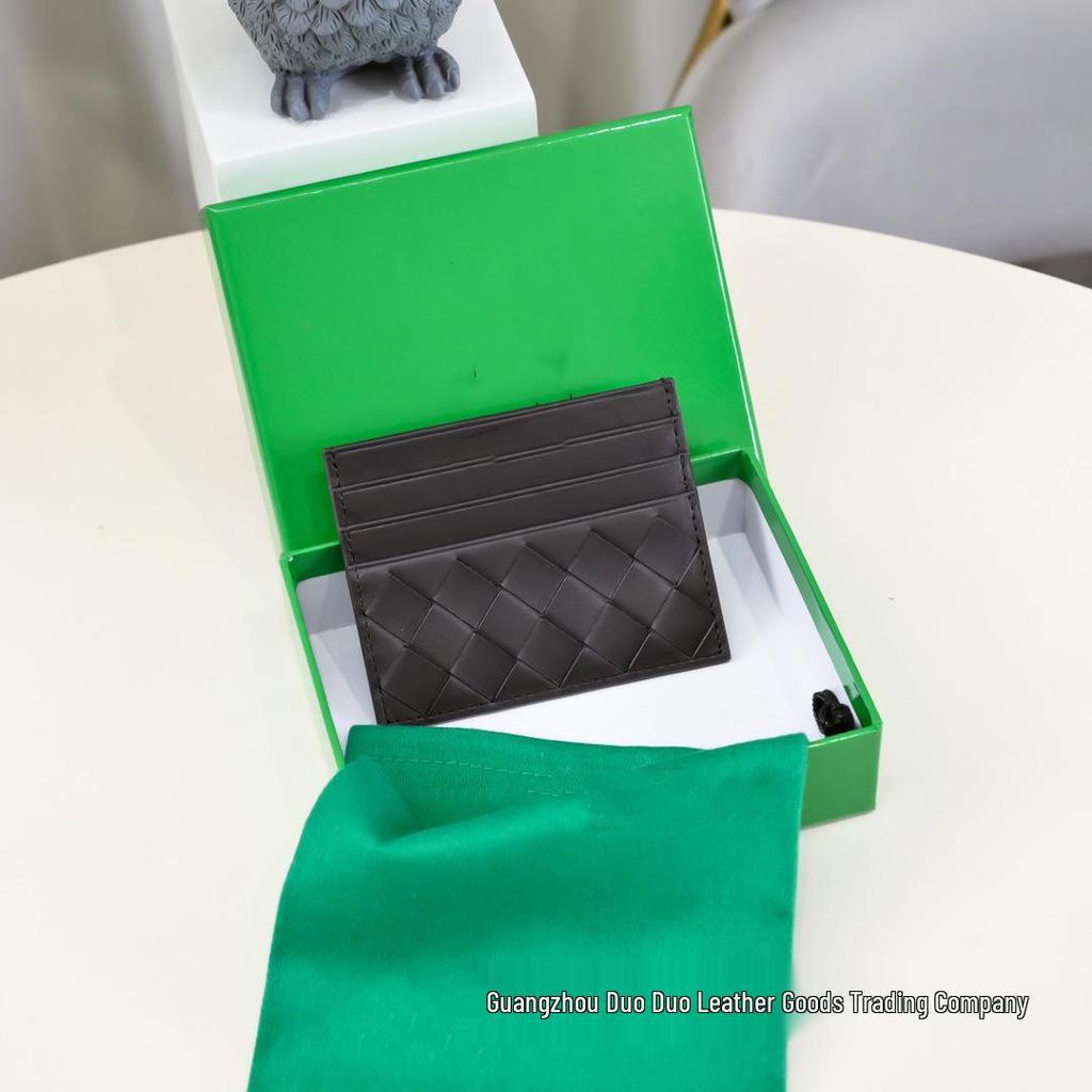 Minimalist Genuine Leather Unisex Card Holder with Multiple Slots