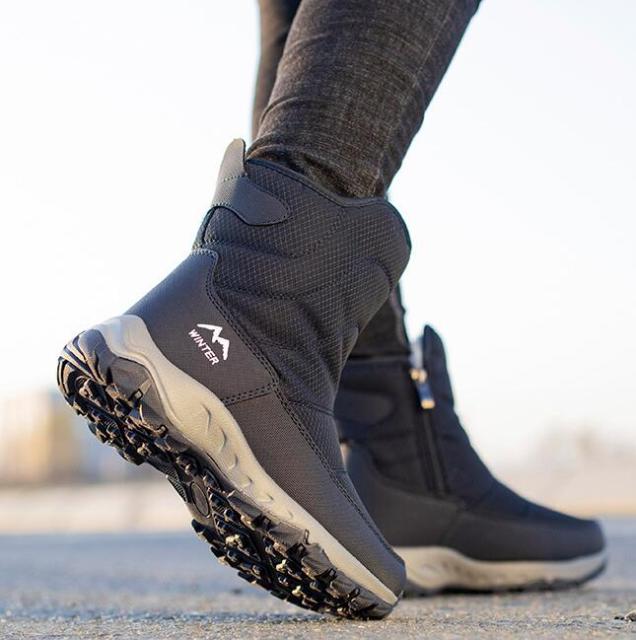 Women Winter Boots New Plush Women 'S Short Boots Woman Snow Boots Zipper Waterproof Non -Slip Warm Women 'S Winter Shoes