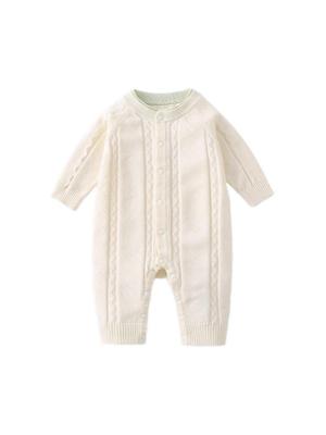 Newborn Knit Sweater Romper - Long Sleeve, Spring/Fall Outfit for Boys & Girls