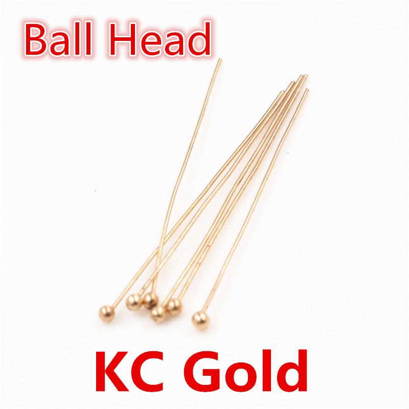 200pcs/Lot 16 20 25 30 35 40 45 50mm Flat Head/Ball Head/Eye Head Pins Metal Headpins For Jewelry Findings Making DIY Supplies