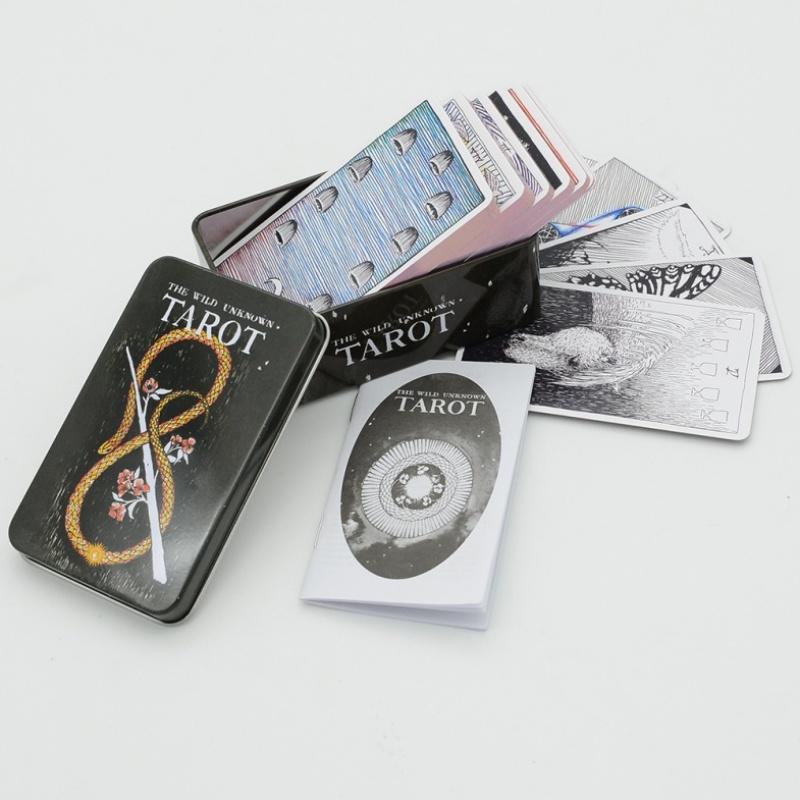 78Pcs Longest Dream Tarot Card Set Divination Tool With Detailed Guidebook Colorful Frame Fortune Telling Cards