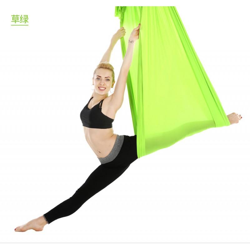 Aerial Yoga Hammock With Elastic Fabric Studio Home Use 2.8m Wide Anti-Slip Suspension Equipment