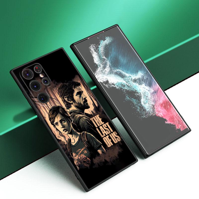 The Last Of Us Black Silicone Phone Case For Samsung Galaxy S23 S21 S20 FE S24 S22 Ultra S10E S10 S9 S8 Plus