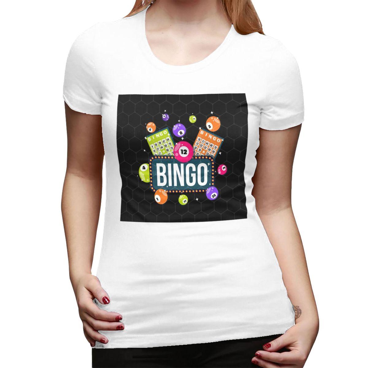 

Come For Bingo Game TShirt for Women ONeck Streetwear T Shirts Womens Short Sleeve Summer Clothes Tops S
