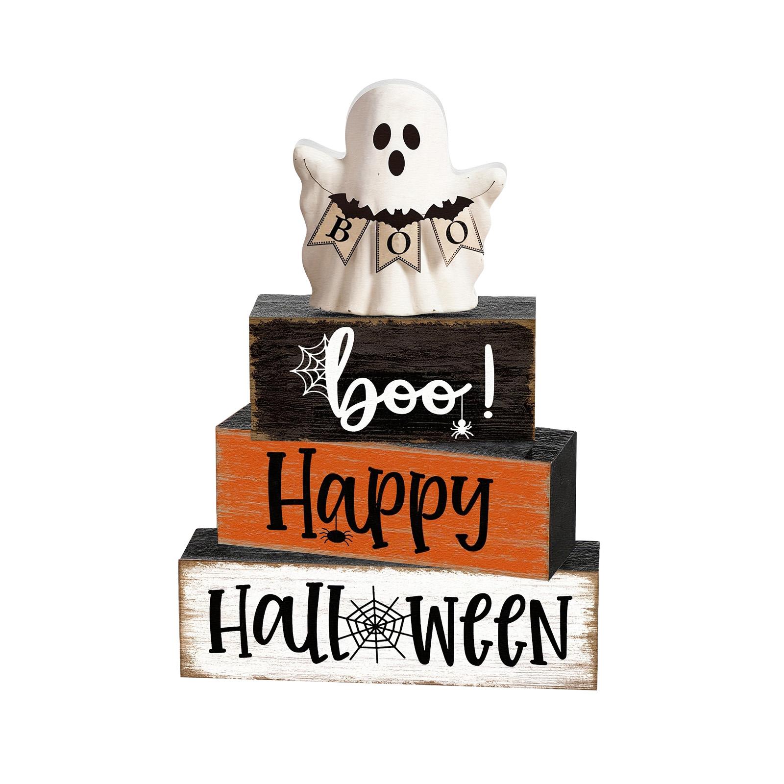 

4 Pcs Wooden Table Decorations Rustic Signs Tiered Tray Decor Wood Vintage Ornaments Gift Centerpiece Tabletop Decor For Entryway Home Desk Room One Size