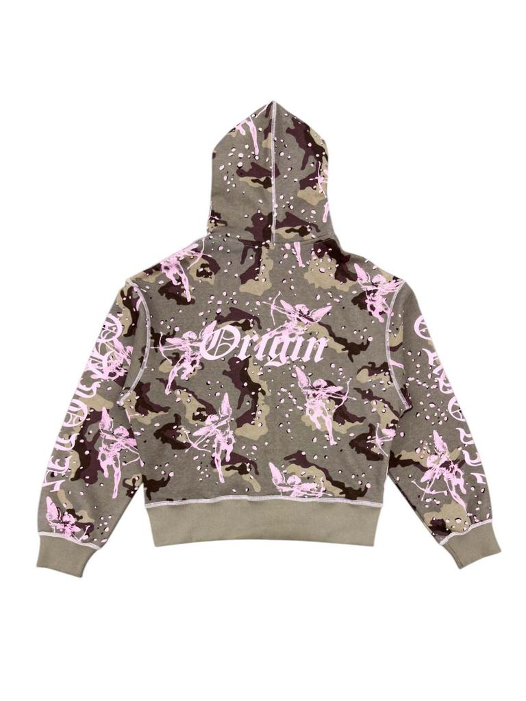 Hanorac unisex cu fermoar și imprimeu scrisoare Cupid Transfrontalier