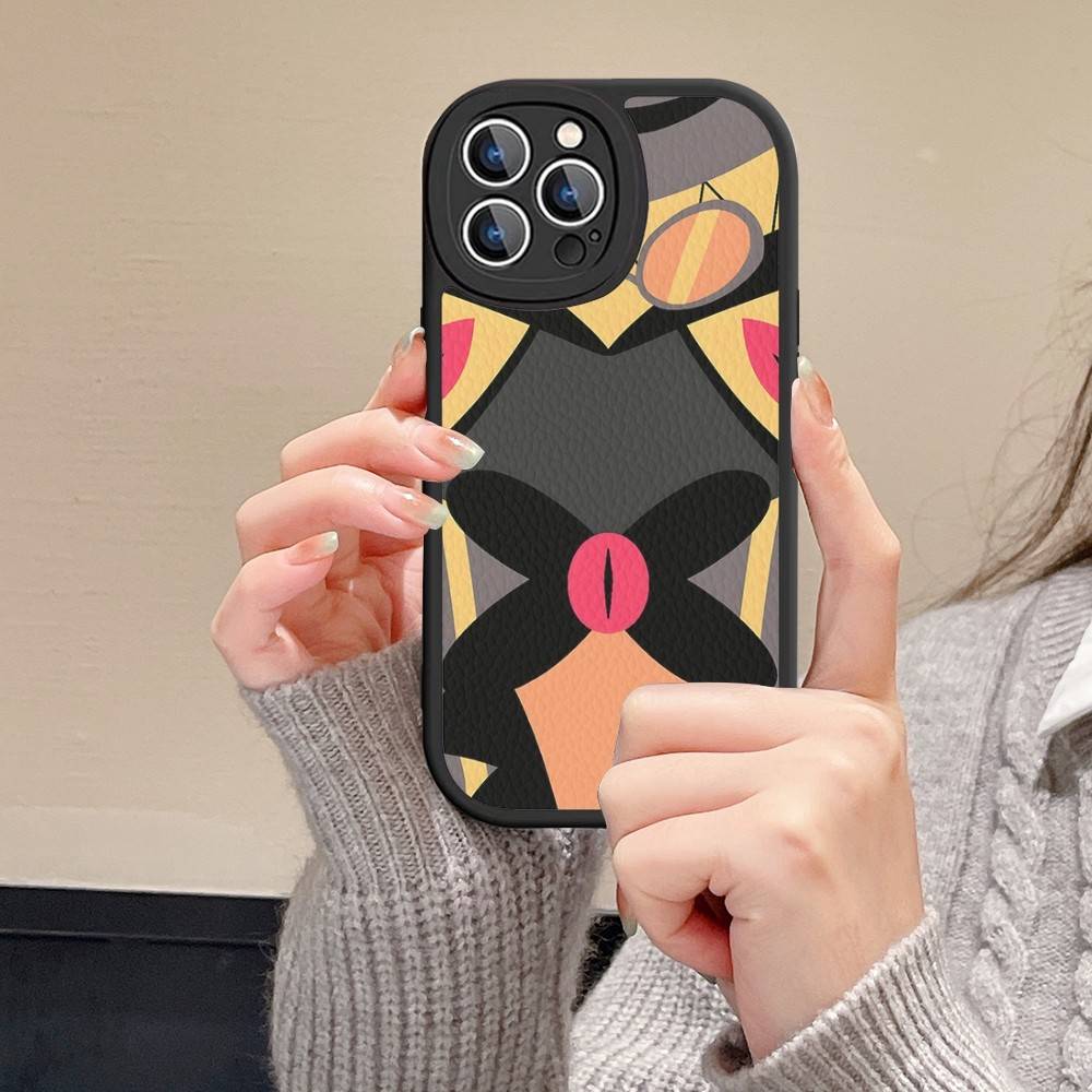 Hey A_Arnolds Cartoon Leather Phone Case For IPhone 16 14 15 Pro Plus 13 12 11 Pro Max Silicone Cover