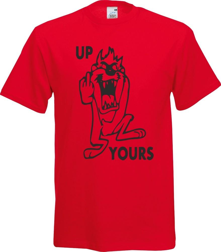 

Up Yours Tasmanian Devil Funny Adult Xmas cotton T Shirt 4XL