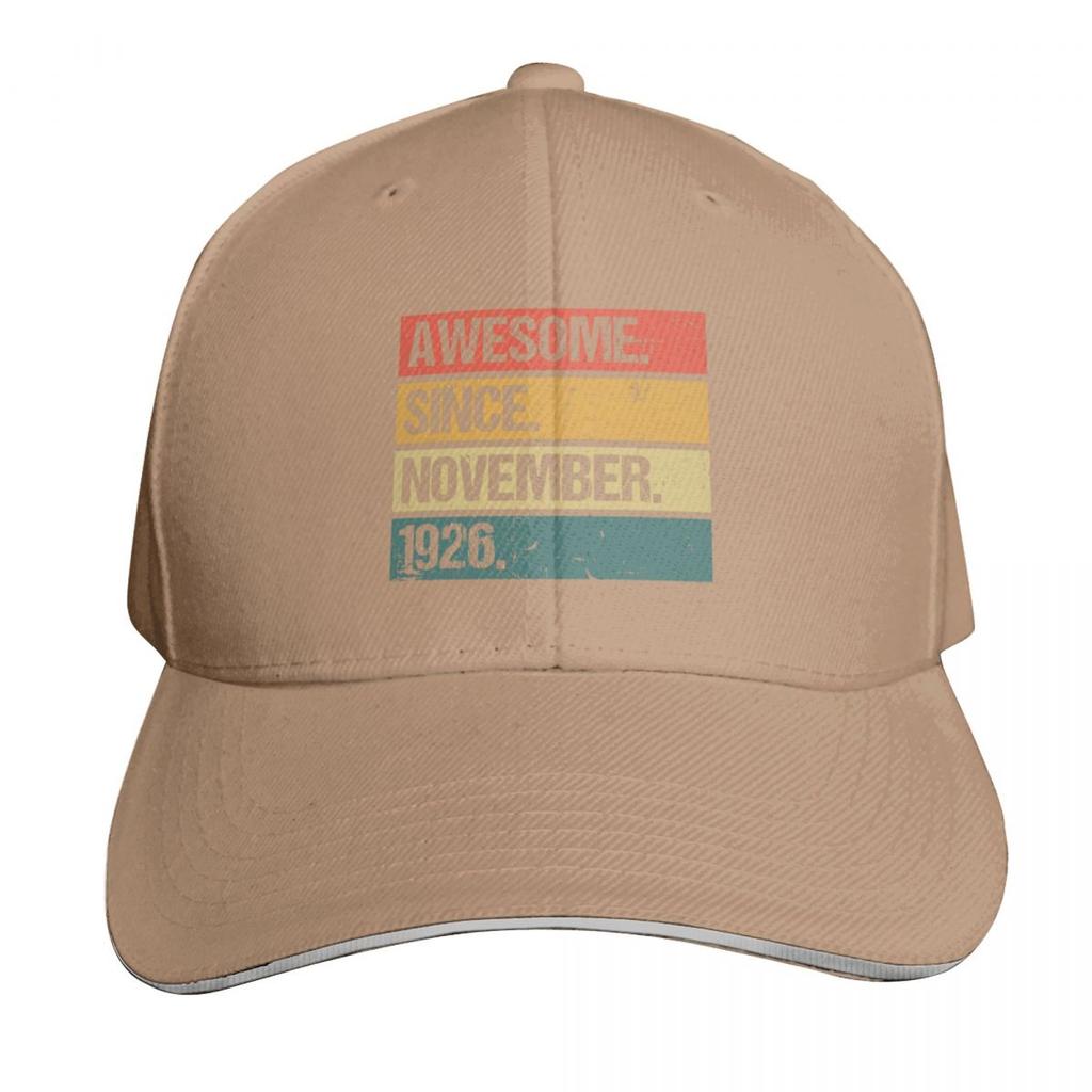 Awesome Since November Made In Vintage November Baseball Cap fun hats Beach Hat Luxury Brand Women Unisexs