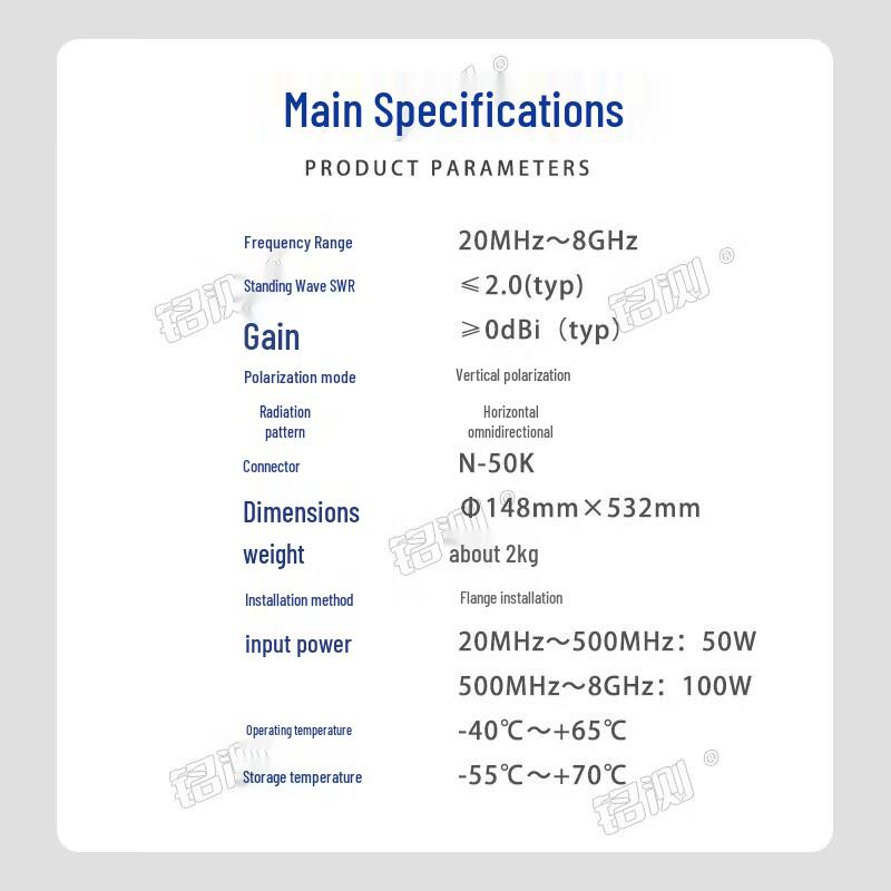 Mingce TP593 Broadband Omnidirectional Monitoring Antenna