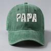 Adjustable Dad Hat PAPA Letter Embroidery Fishing Sun Hat FashionVintage Fishing Hook Hat  For Dad