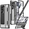 GUOMAI For Samsung Galaxy Z Fold 6 Case with S Pen Holder & Stylus, with Kickstand Hinge Protection Screen Protector Scratch-Resistant Pen Slot Cover