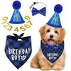 Pet Birthday Set: Dog Bib, Hat, Banner, Number Flags, Party Props