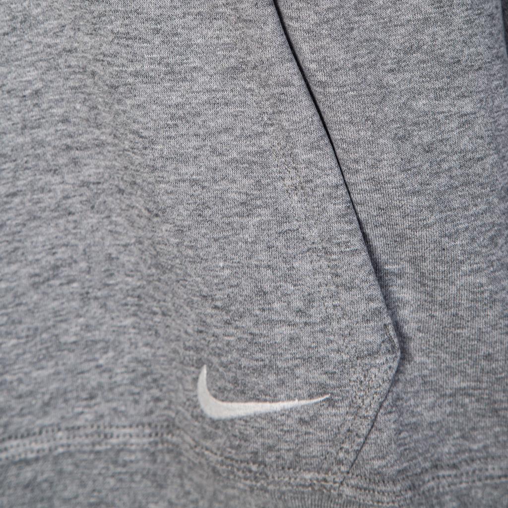 Nike Logo Print Fleece Hooded Sweatshirt Men Sweatshirt Light-Gray 599938-063