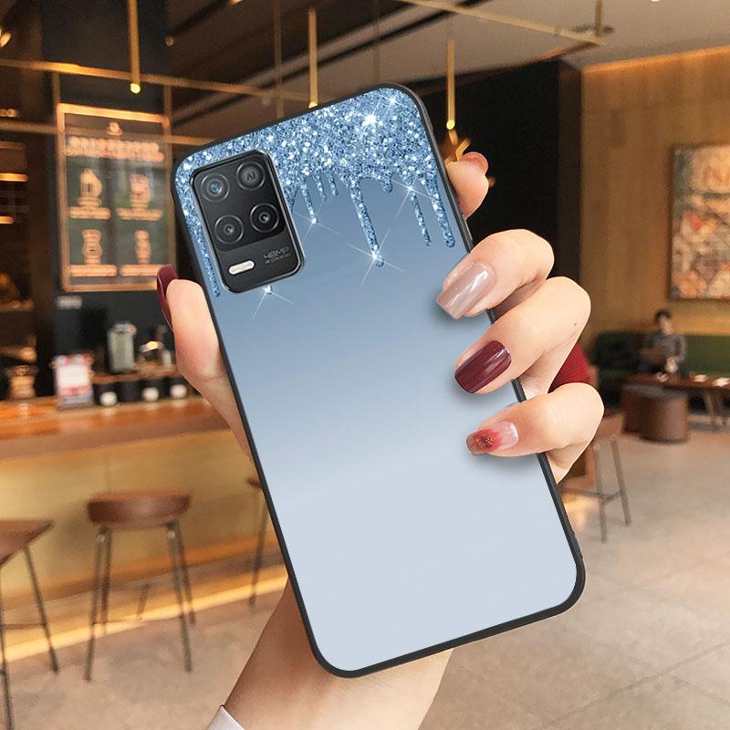 Розовый блестящий чехол для телефона OPPO Realme GT 2 Pro X2 Pro XT C25S 8 7 6 Pro 6i GT Master C3 C21 C21Y C11 X3 SuperZoom