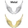 2pcs/1pair of PVC or Metal High Gloss Stickers Angel Wing Decorative Stickers Glitter Accents Anime Theme Glossy Surface